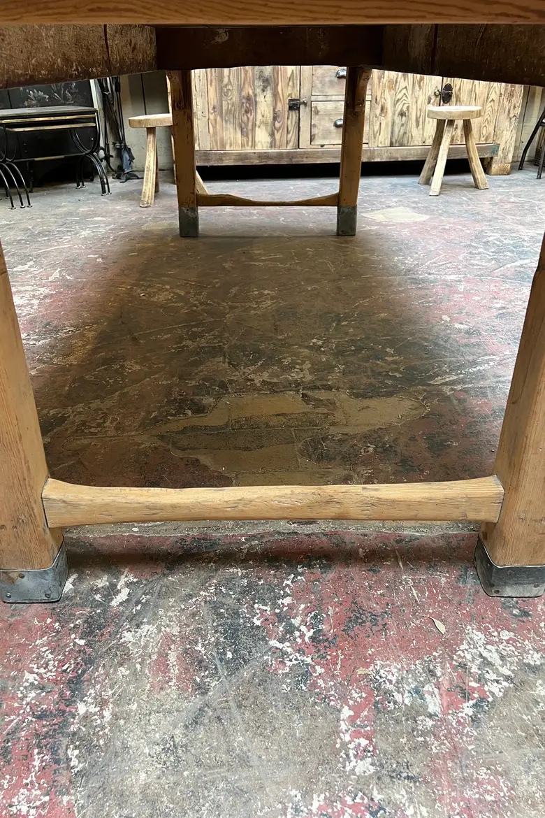 Table rustique en sapin Début XXème