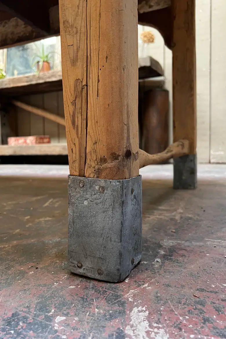 Table rustique en sapin Début XXème