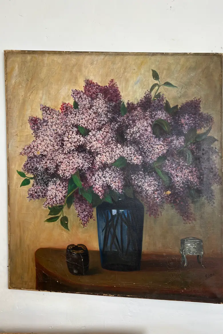 Tableau de fleurs 1930