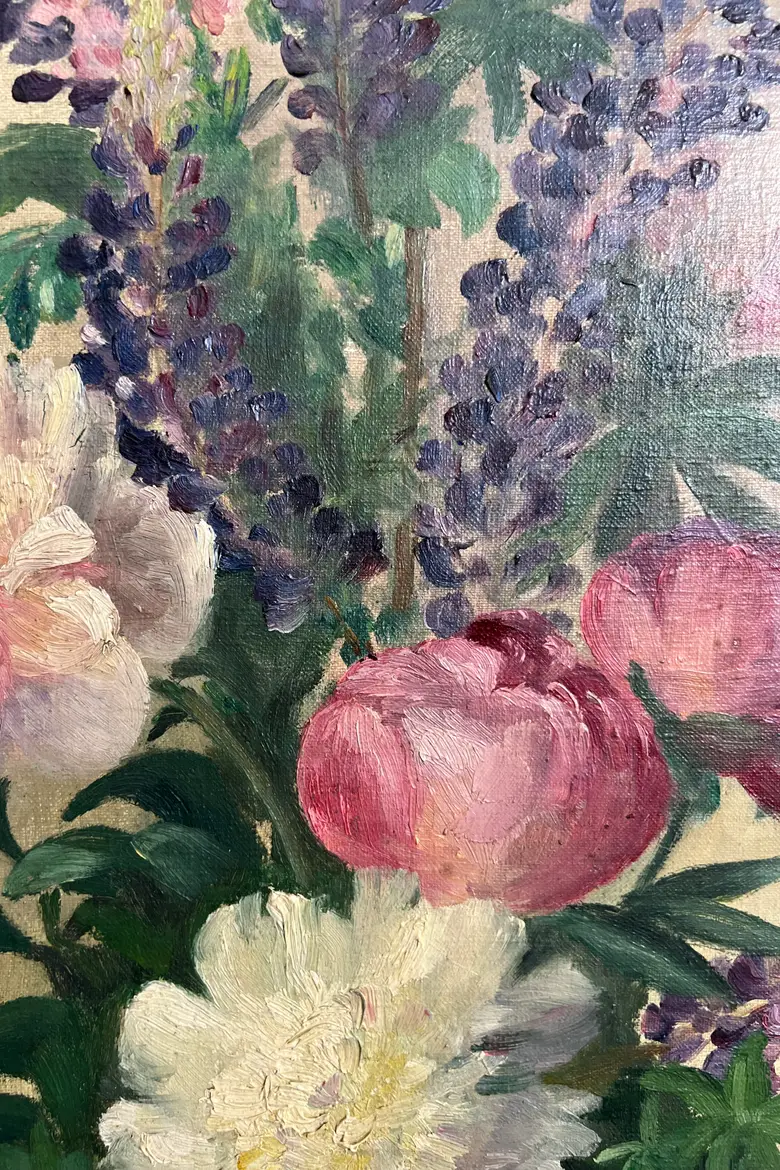 Tableau de fleurs années 60