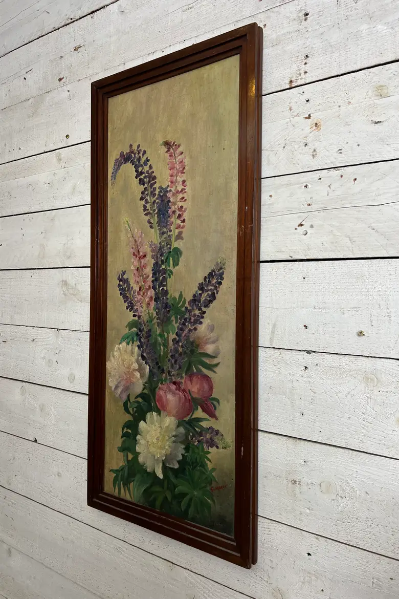 Tableau de fleurs années 60