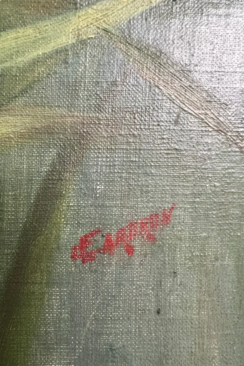 Tableau de fleurs années 60
