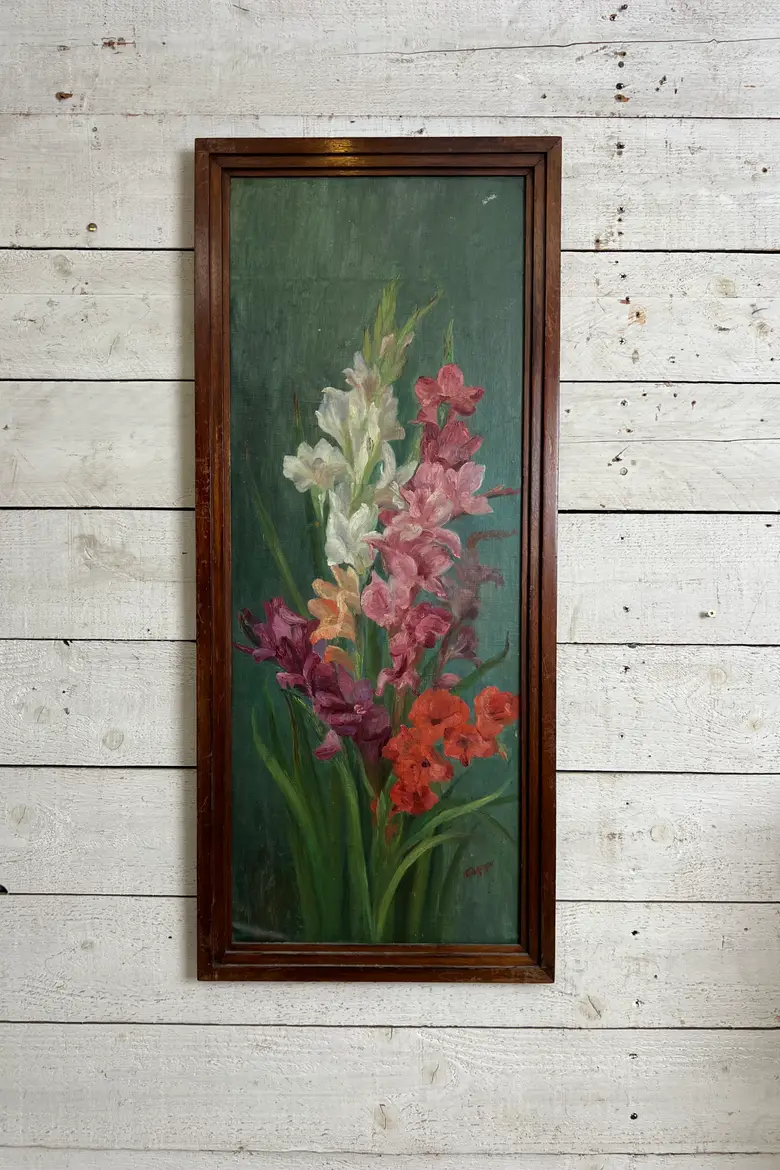 Tableau de fleurs années 60
