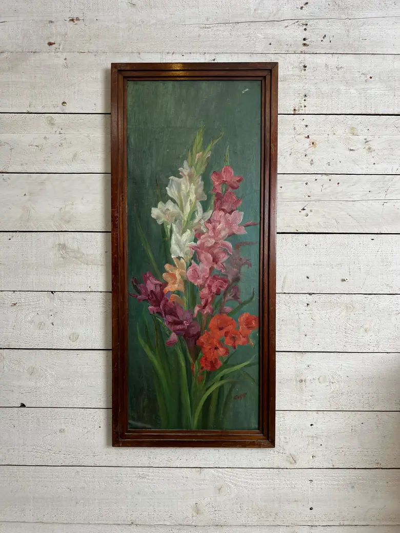 Tableau de fleurs années 60