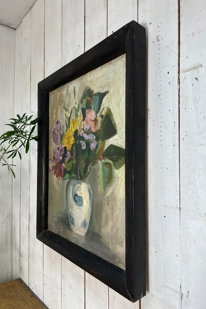 Tableau de fleurs des années 50