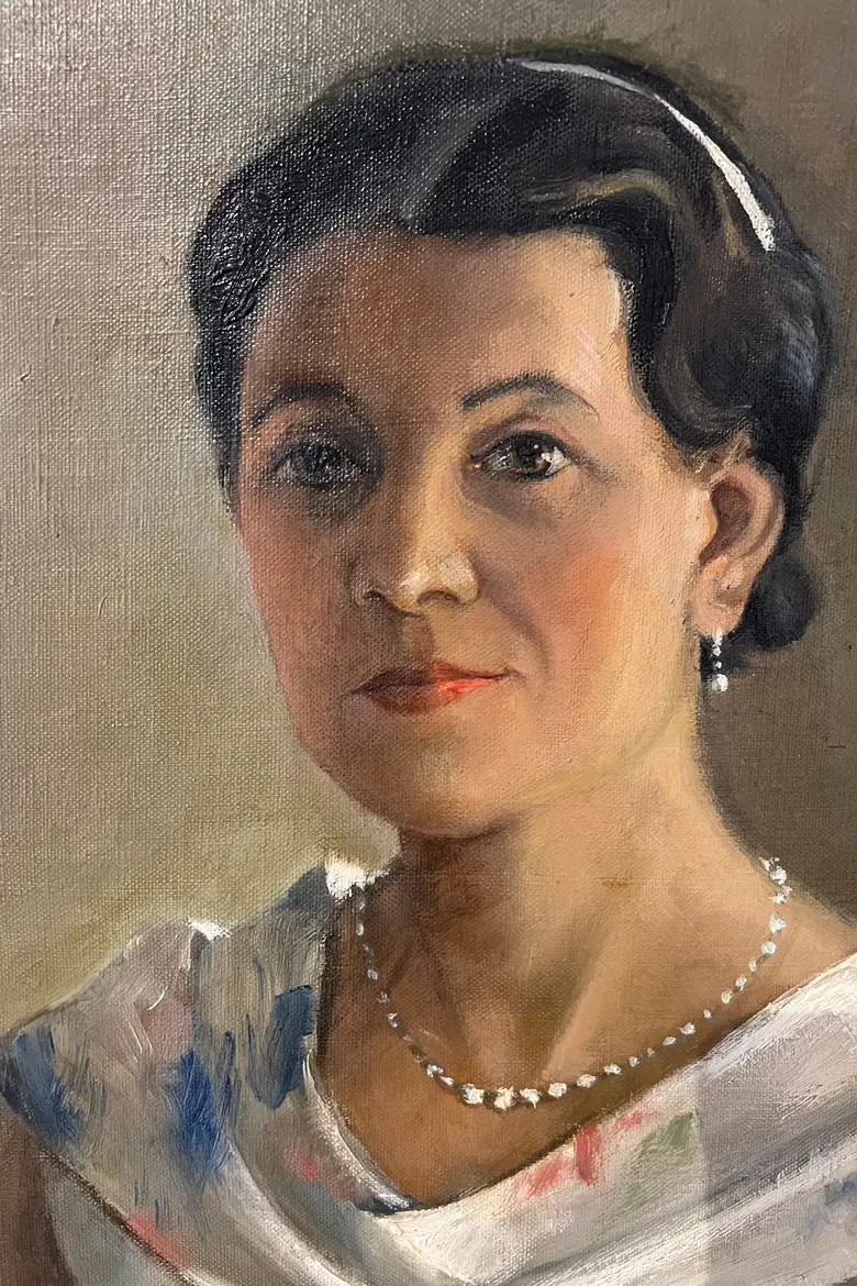 Tableau d’une baronne attribué à Jules Étienne 1938