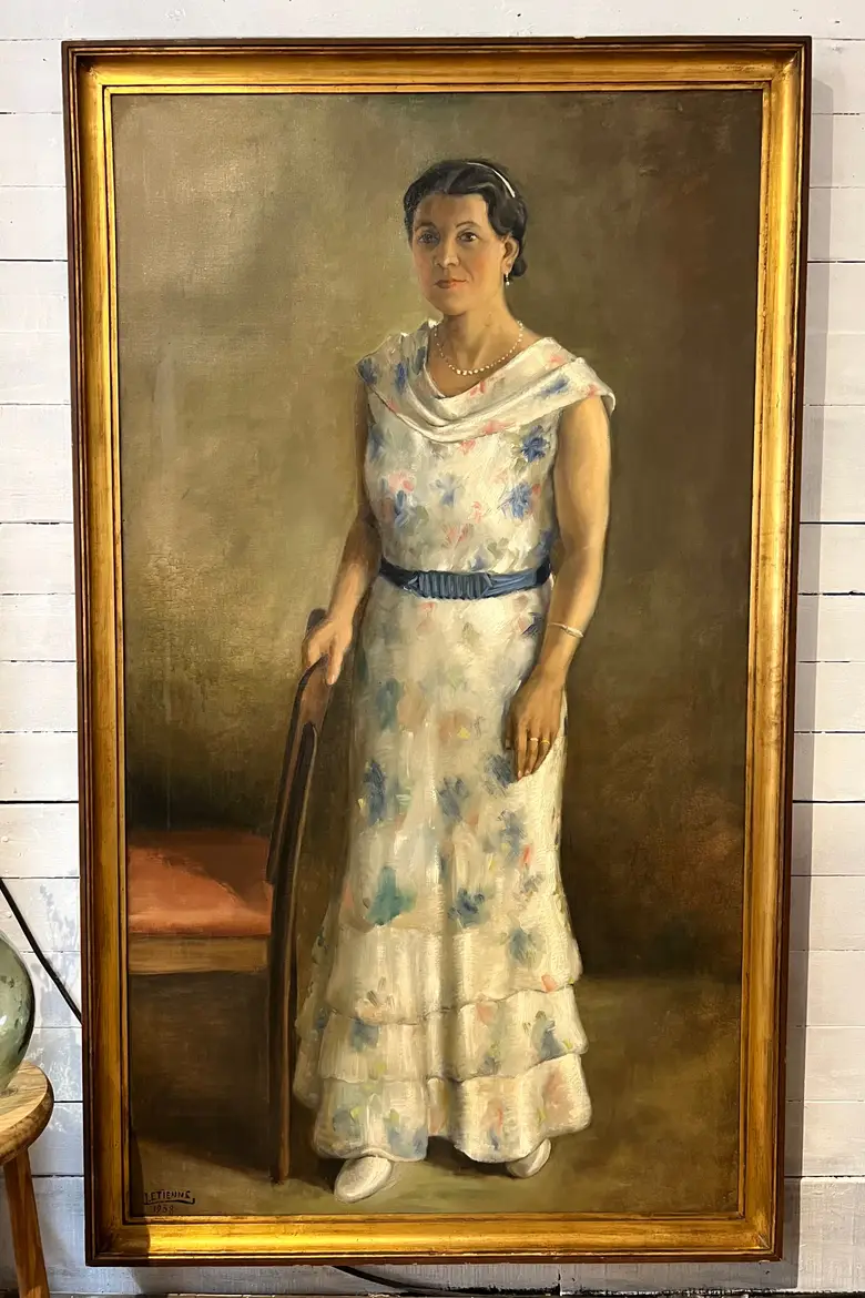 Tableau d’une baronne attribué à Jules Étienne 1938