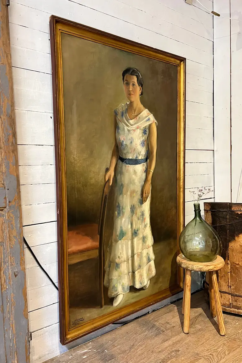 Tableau d’une baronne attribué à Jules Étienne 1938