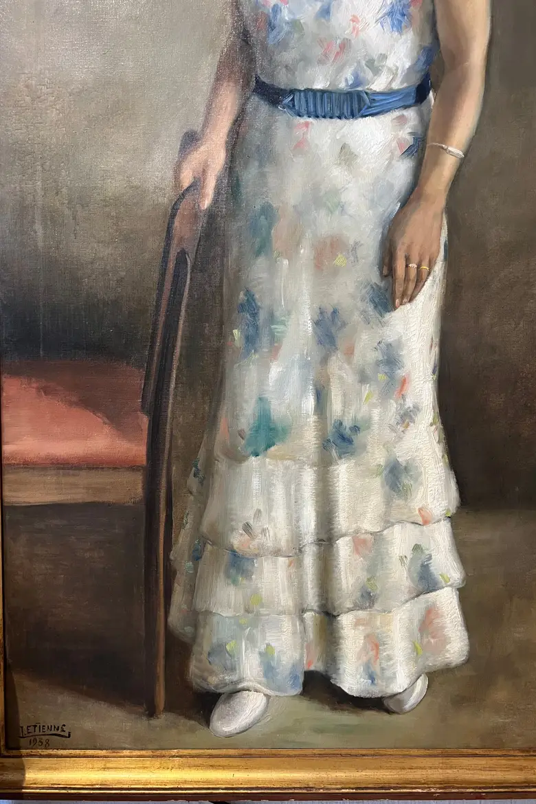 Tableau d’une baronne attribué à Jules Étienne 1938