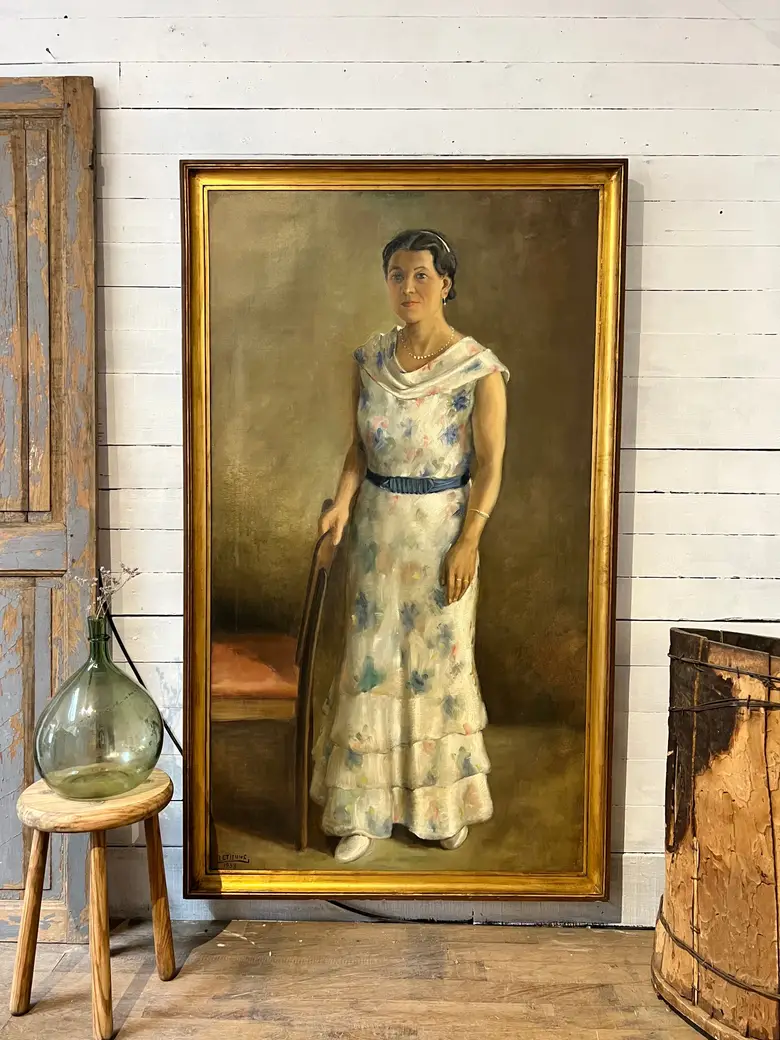 Tableau d’une baronne attribué à Jules Étienne 1938