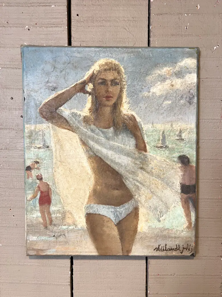 Tableau huile sur toile – Années 50
