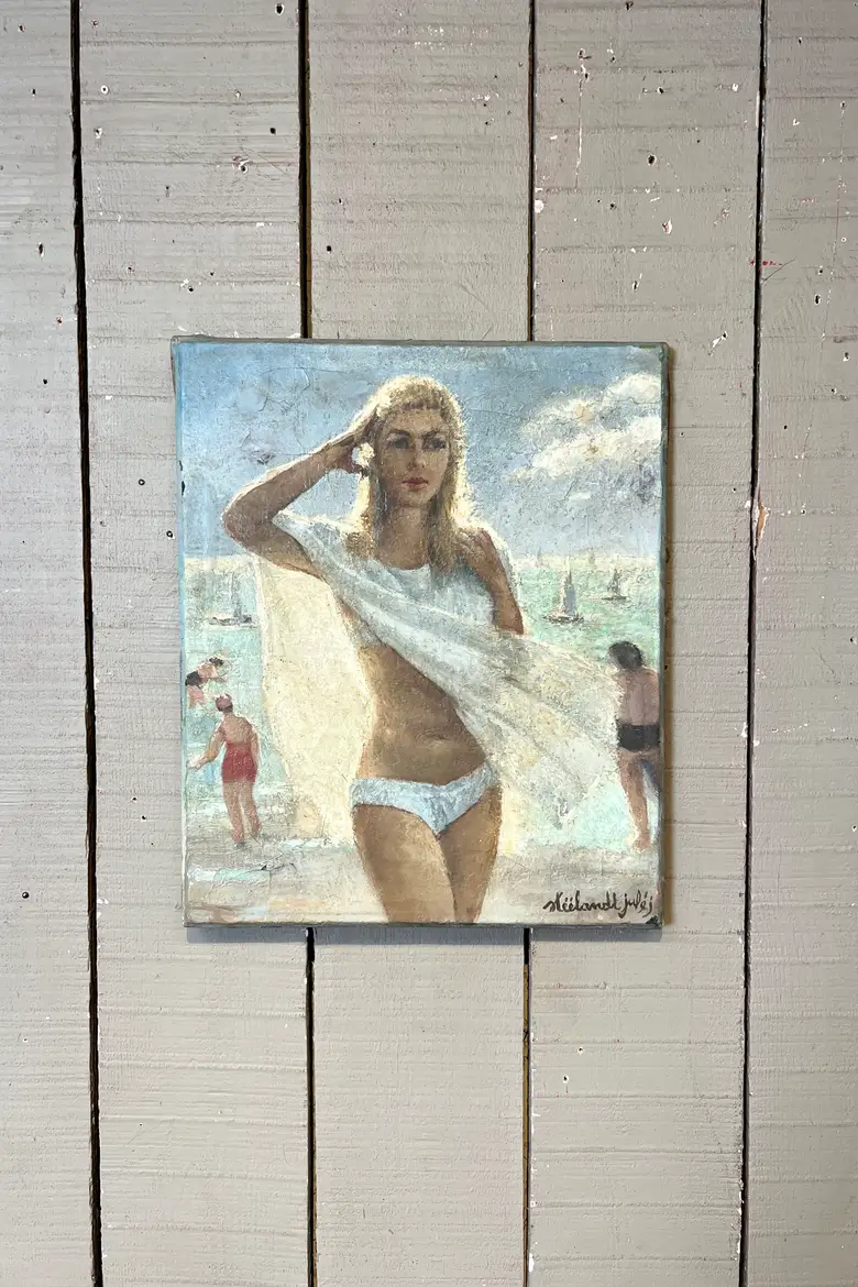 Tableau huile sur toile – Années 50