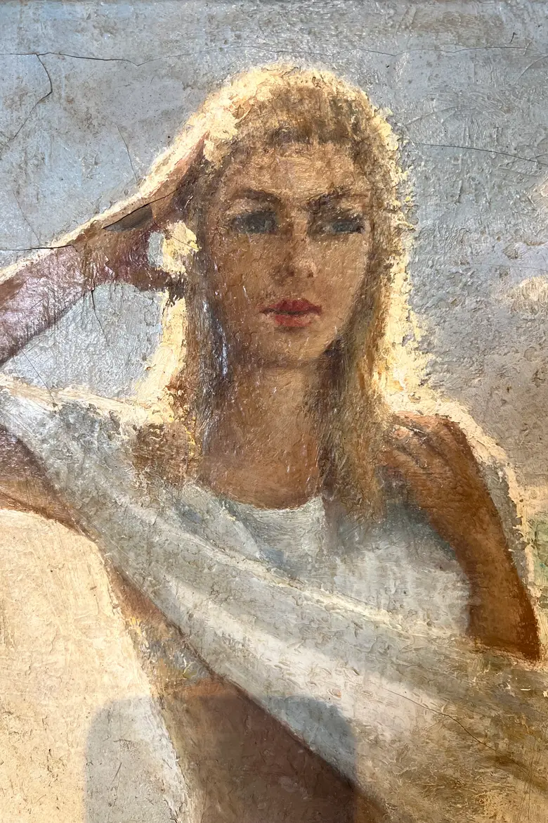 Tableau huile sur toile – Années 50