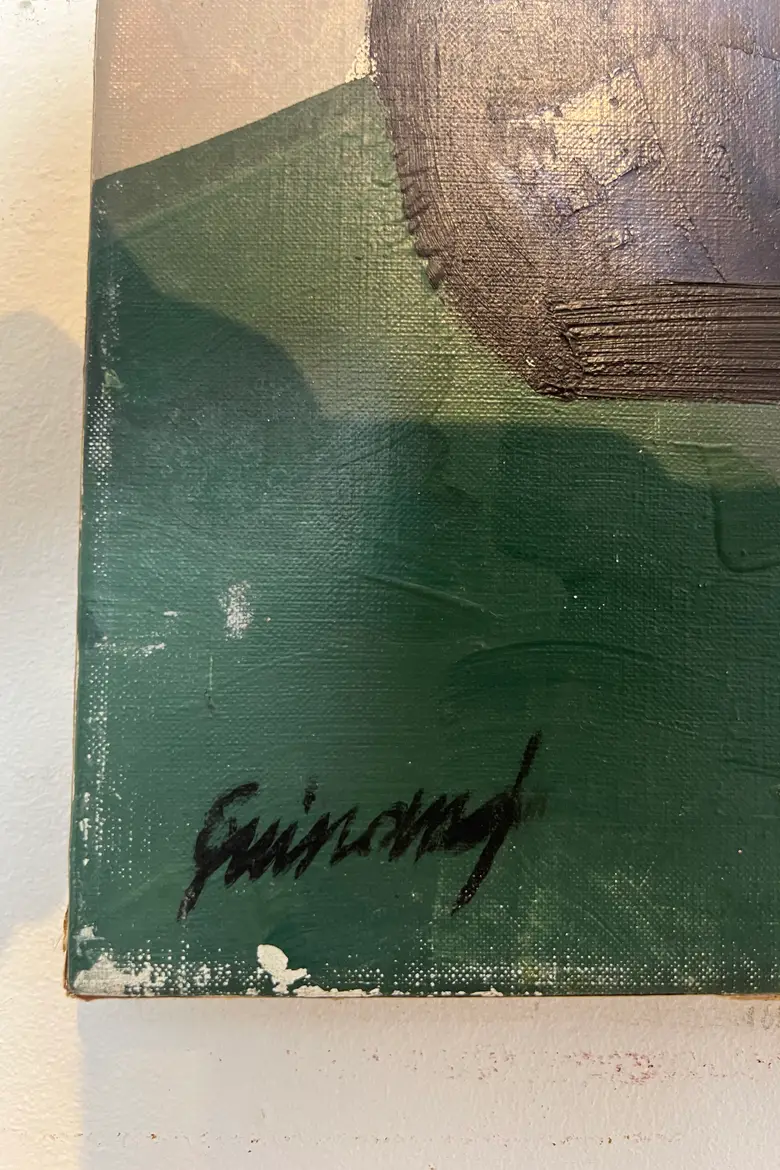 Tableau moderne années 70 – signé Guinand