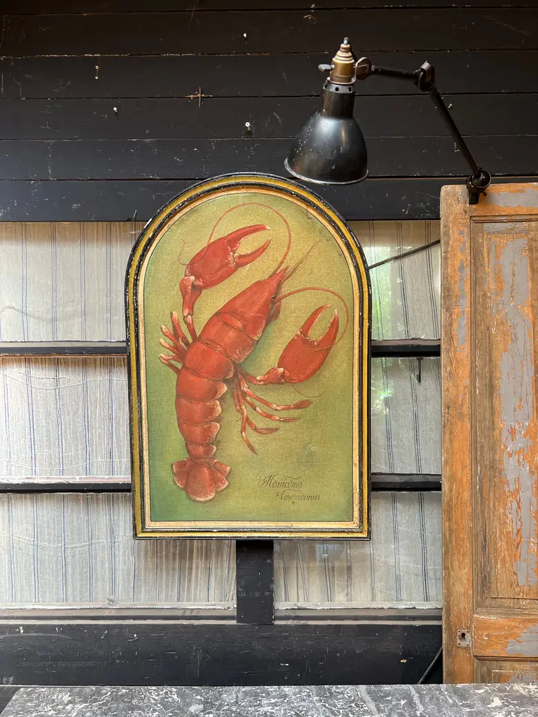 Tableau reproduction homard Années 2000