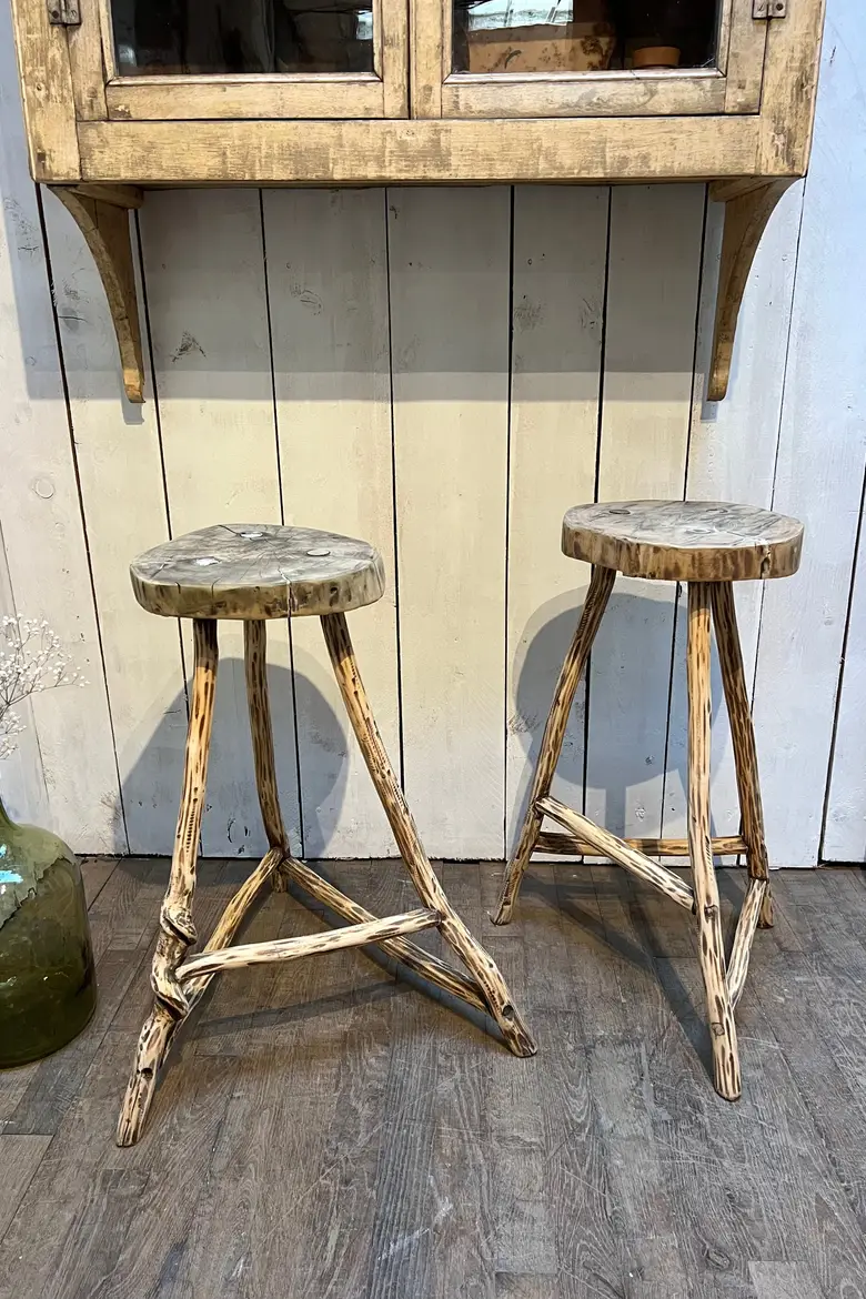 Tabourets art populaire Début XXème