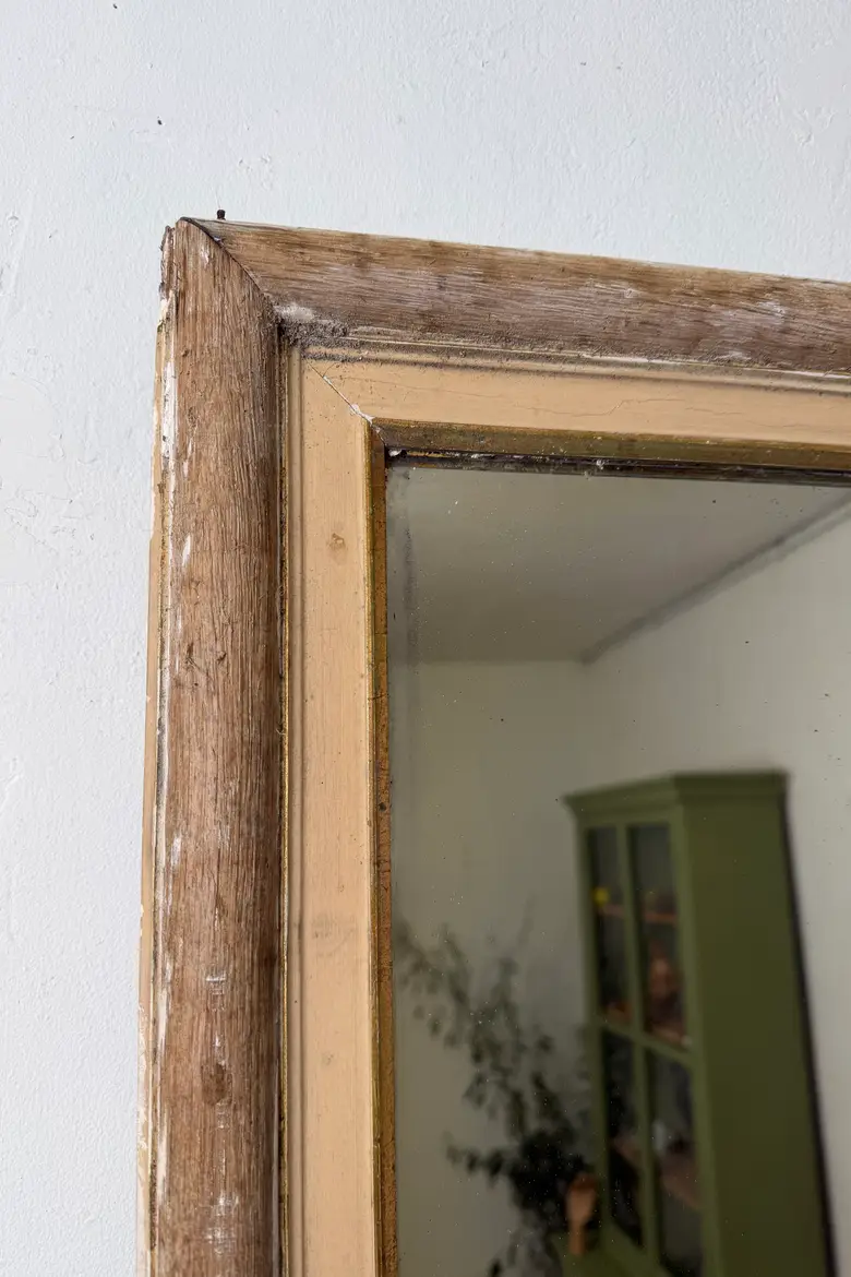 Très grand miroir ancien en chêne – XIXᵉ siècle — Très grand miroir ancien en chêne – XIXᵉ siècle
