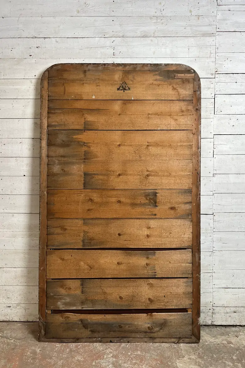 Très grand miroir en bois brut XIXème Époque Louis Philip