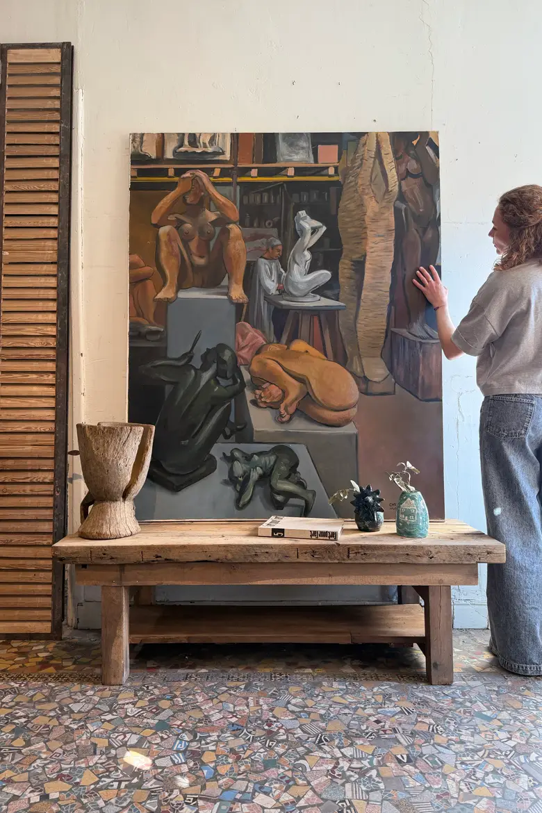 Très grand tableau – Atelier de sculpture, 1996