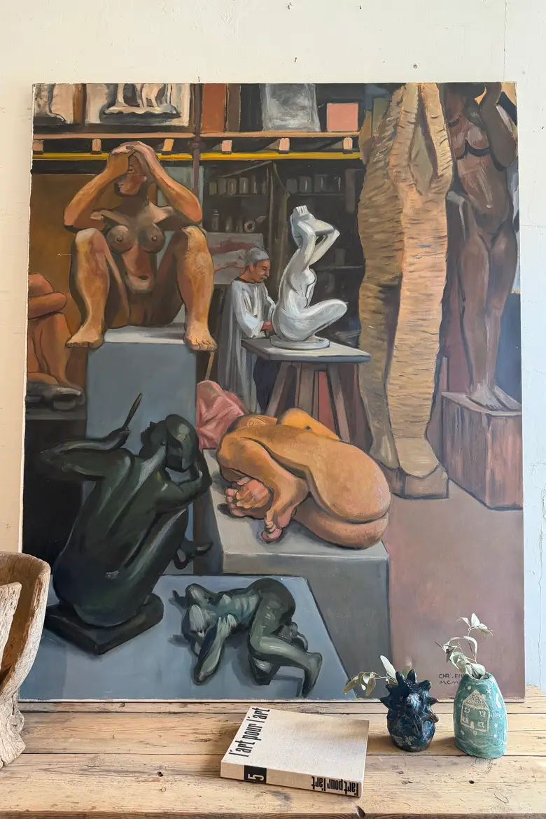 Très grand tableau – Atelier de sculpture, 1996