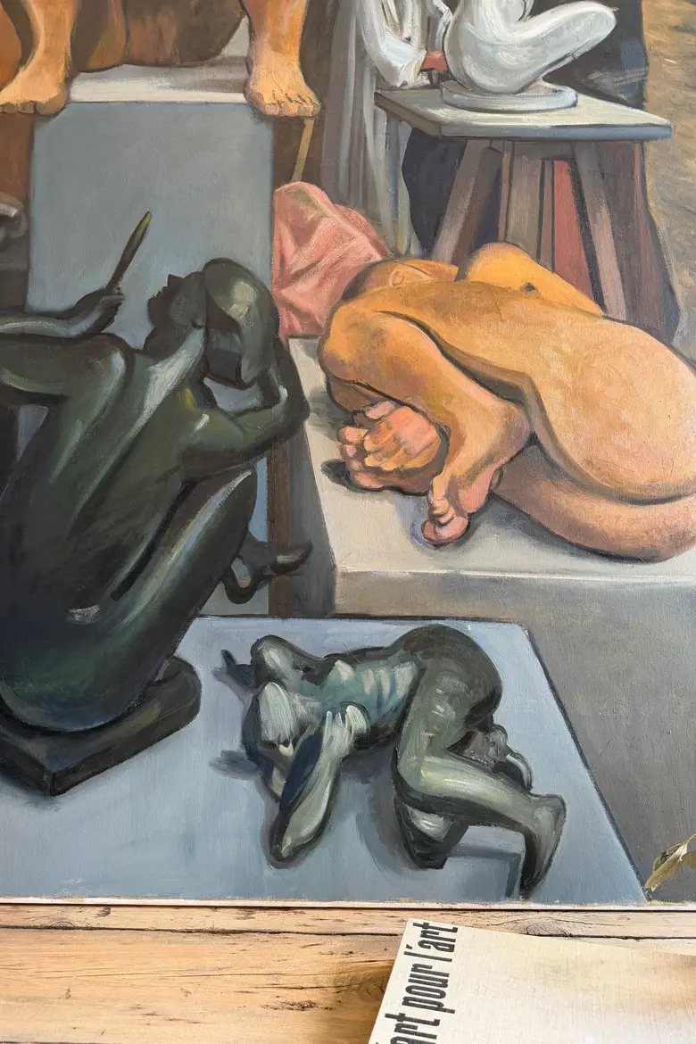 Très grand tableau – Atelier de sculpture, 1996