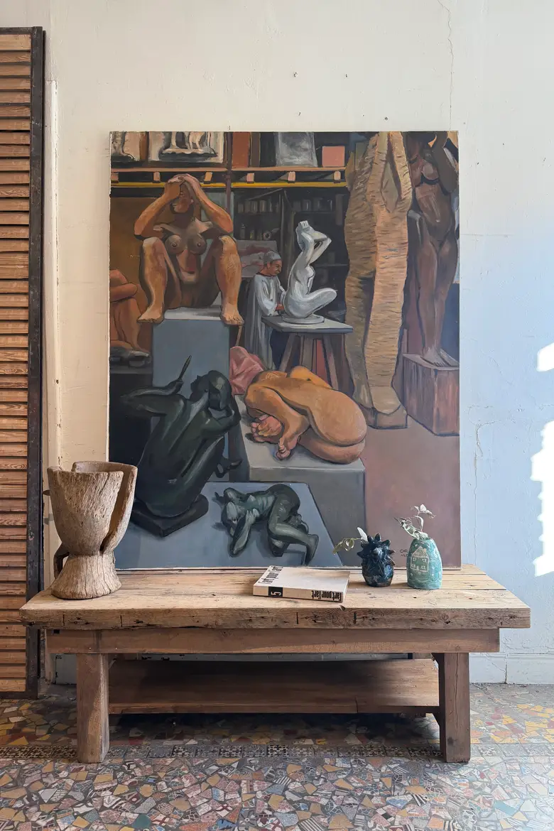 Très grand tableau – Atelier de sculpture, 1996