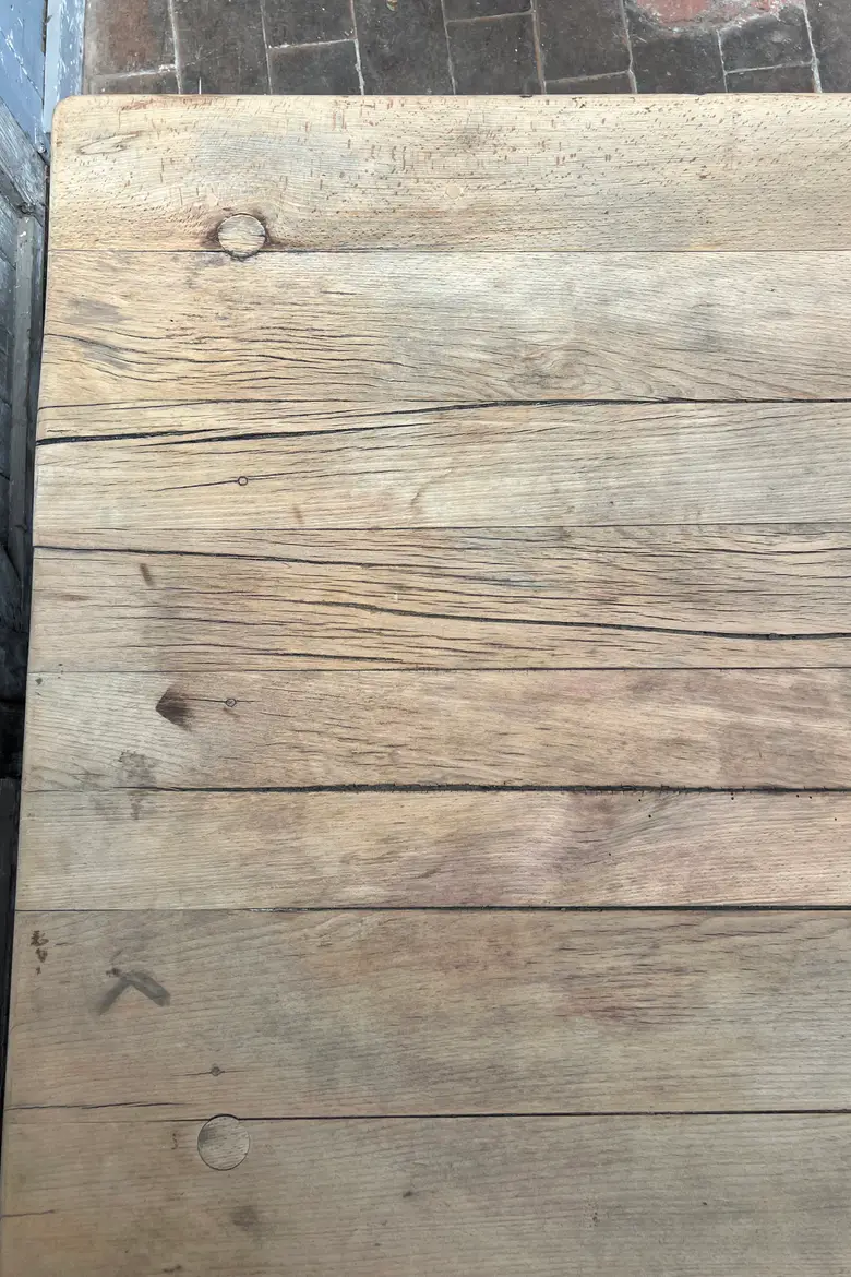 Très grande table de drapier début XXe