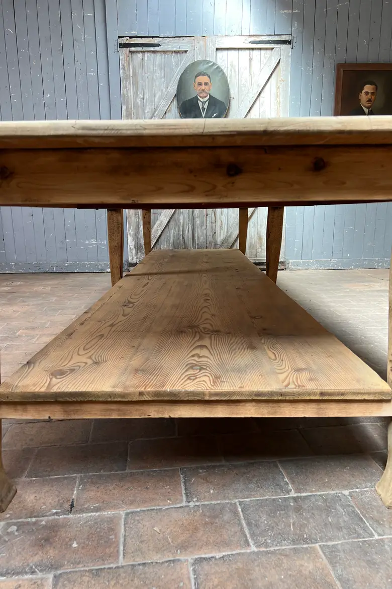Très grande table de drapier début XXe