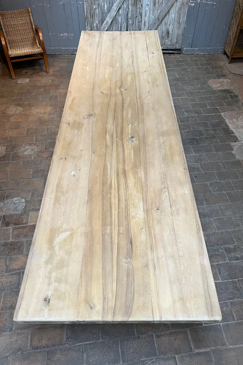 Très grande table de monastère en chêne Début XXème
