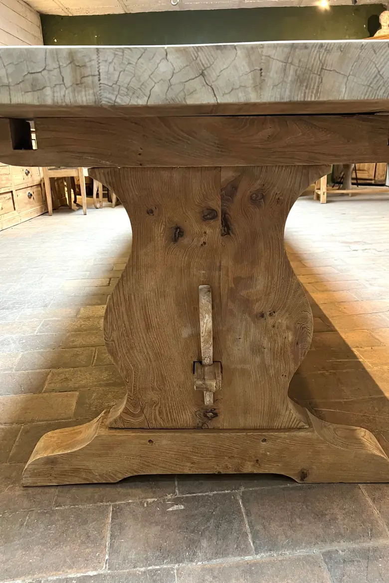 Très grande table de monastère en chêne Début XXème