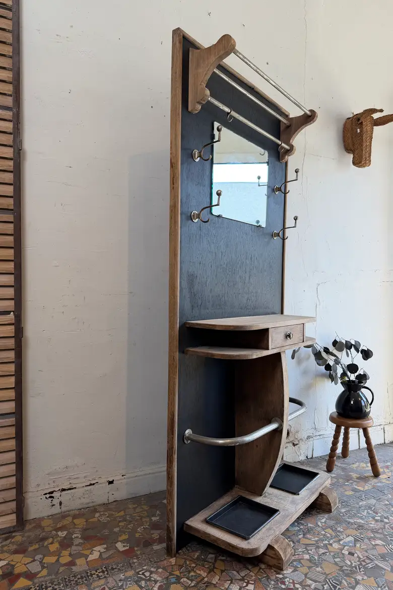 Vestiaire Art Déco en chêne – années 30
