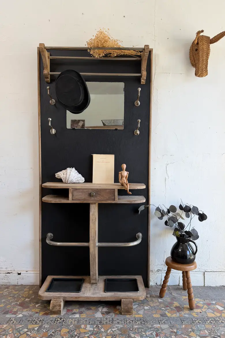 Vestiaire Art Déco en chêne – années 30