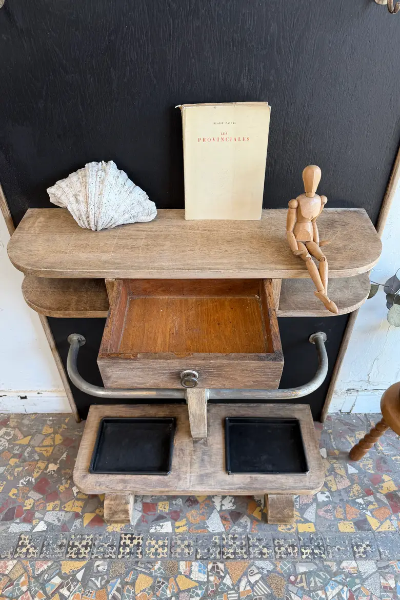 Vestiaire Art Déco en chêne – années 30