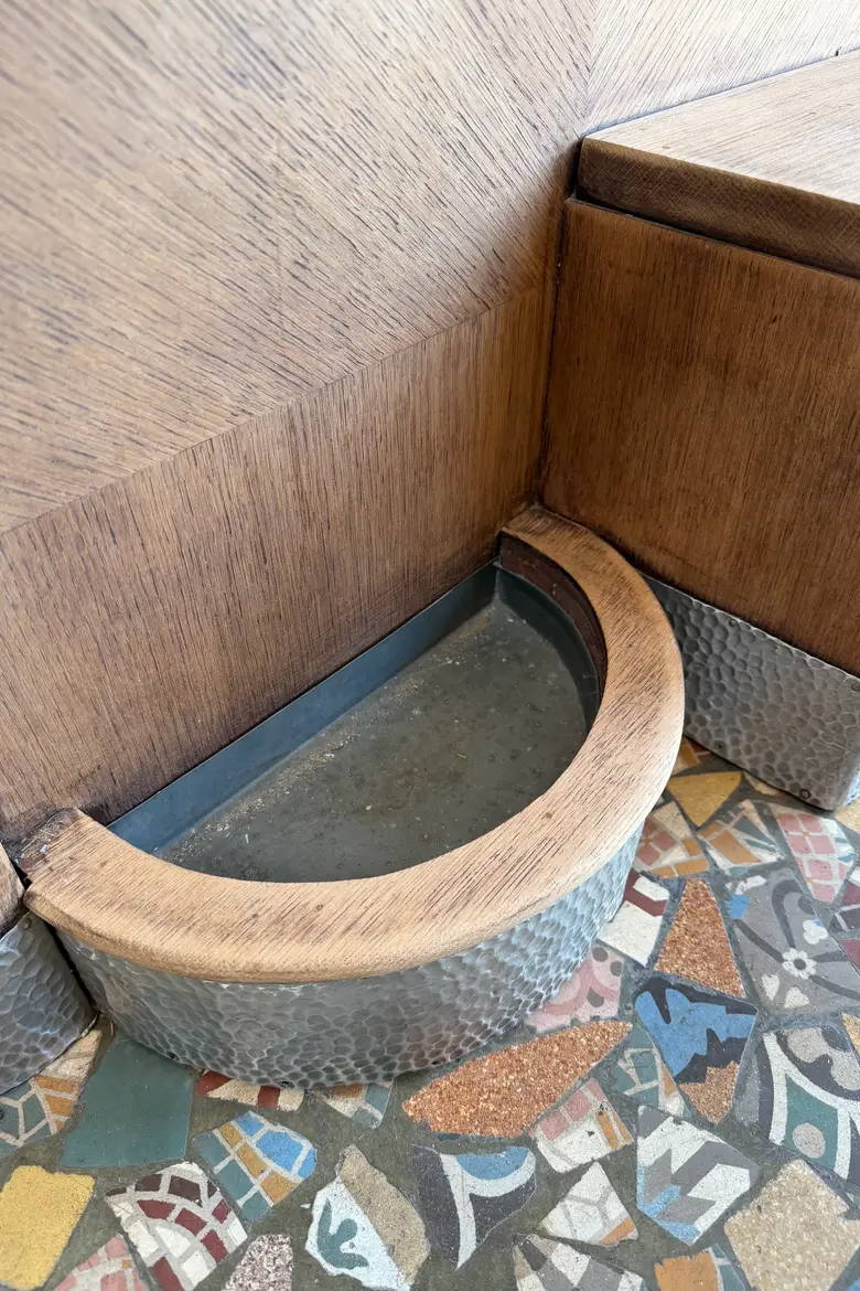 Vestiaire d’entrée Art Déco en chêne – années 30