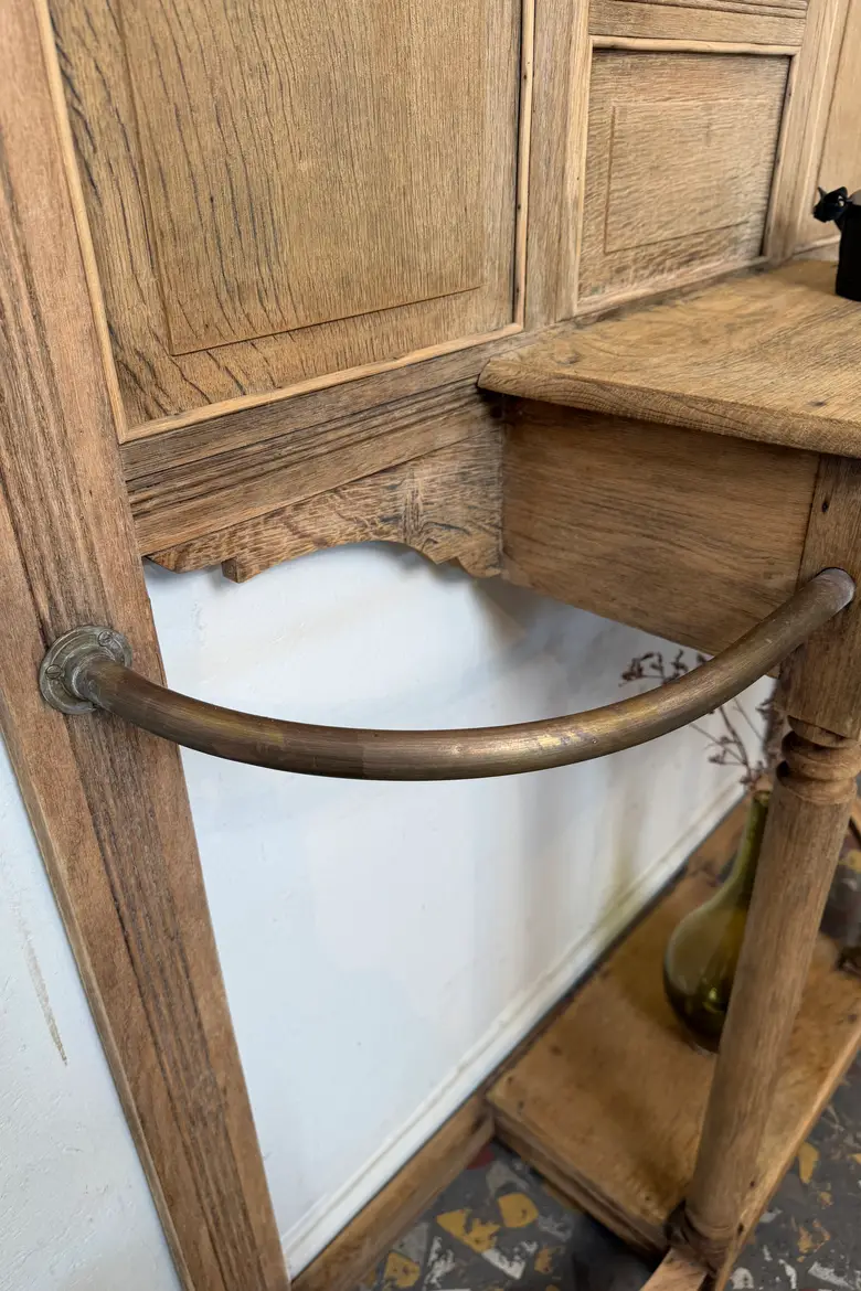 Vestiaire d’entrée en chêne — début XXe