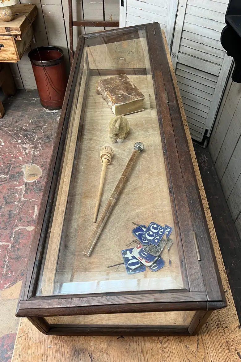 Vitrine à poser en chêne