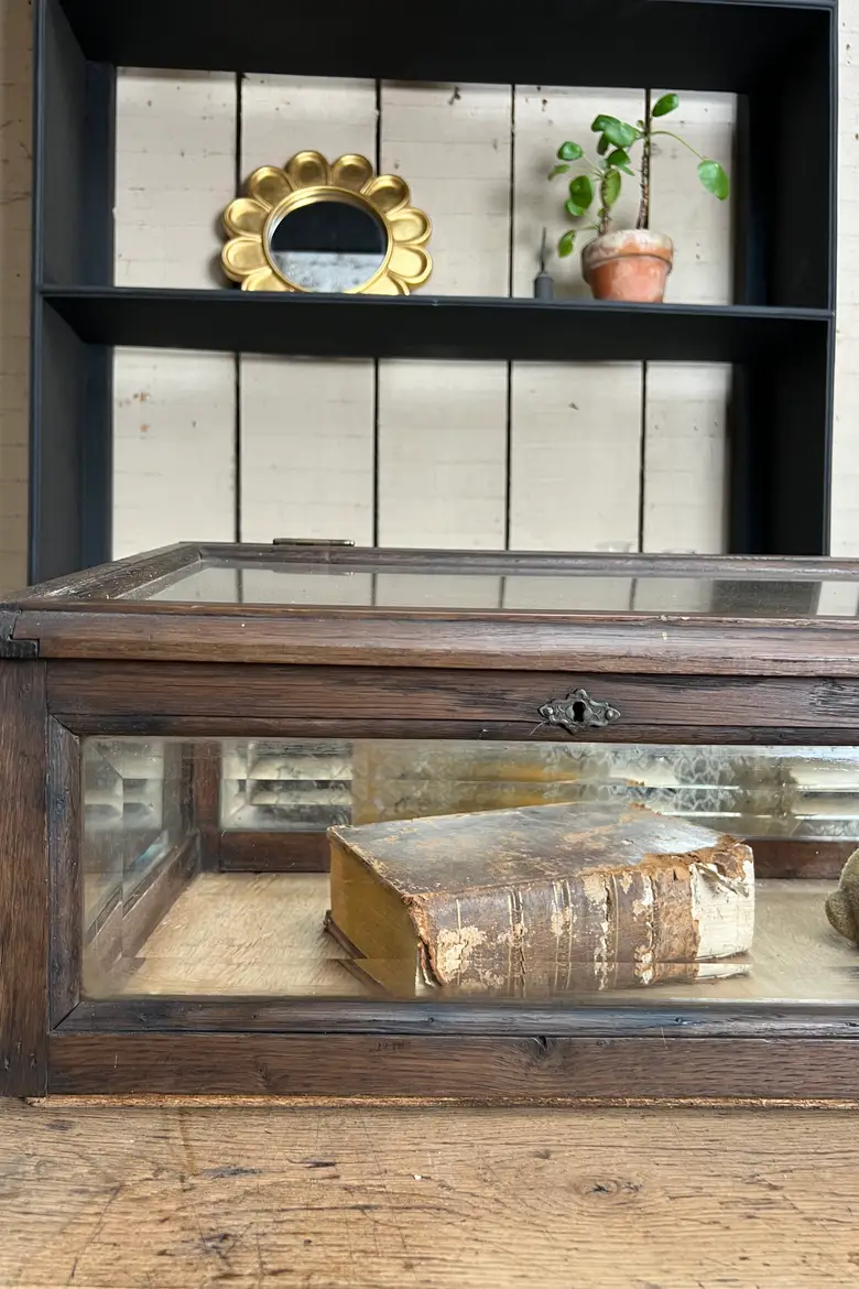 Vitrine à poser en chêne