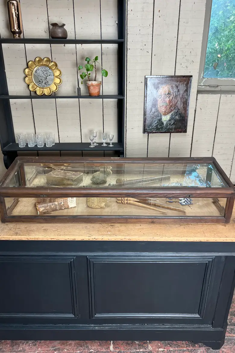 Vitrine à poser en chêne