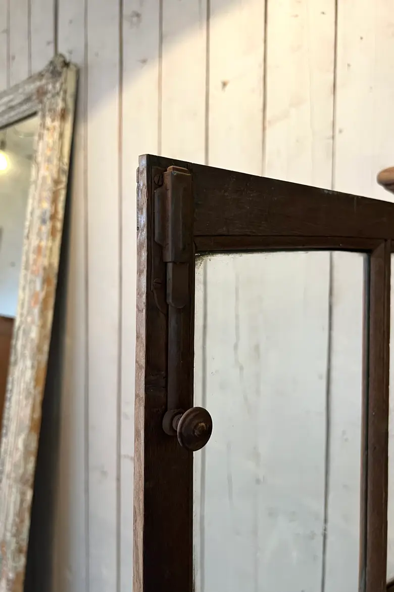 Vitrine de mercerie en chêne Début XXème