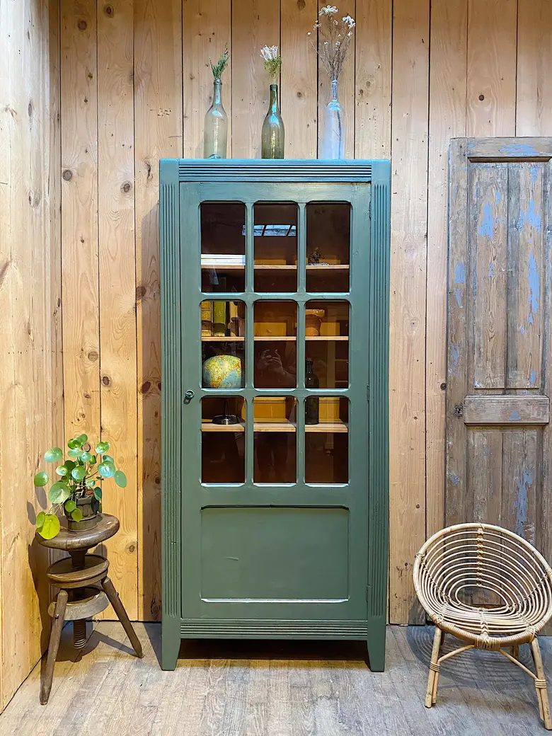 Vitrine en bois Années 50