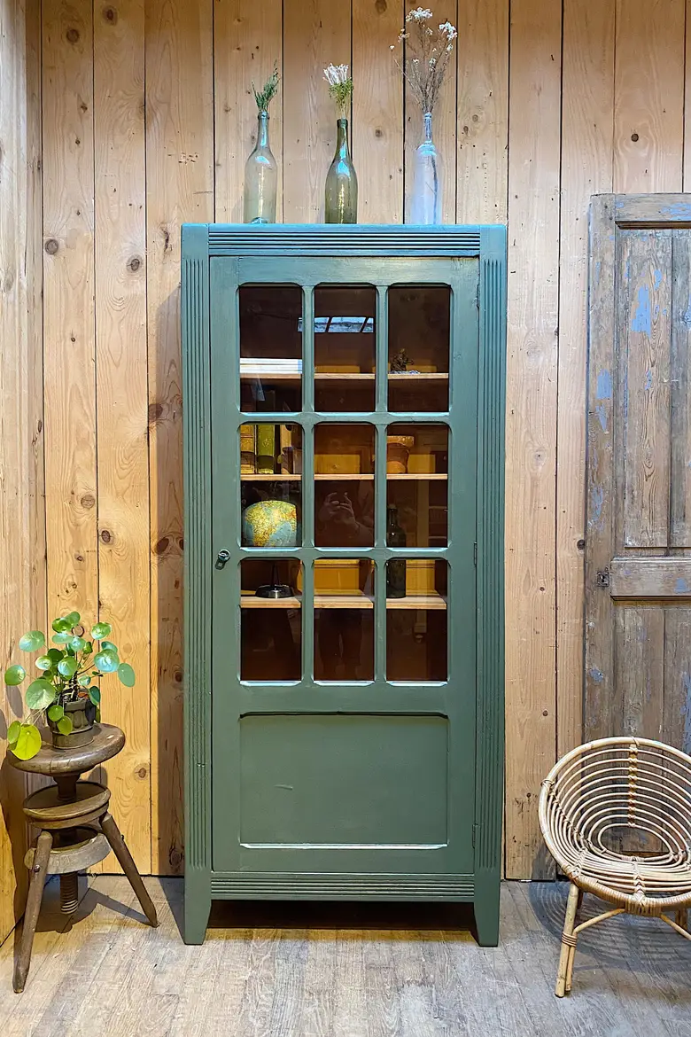 Vitrine en bois Années 50