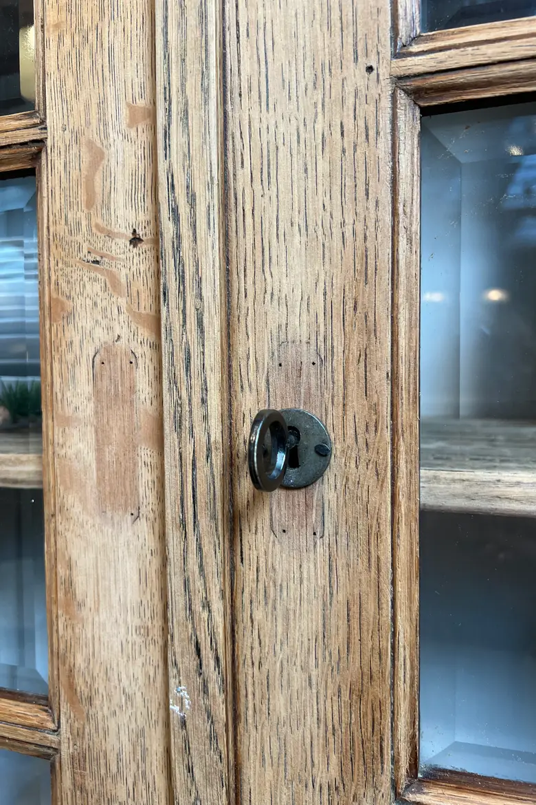 Vitrine en chêne