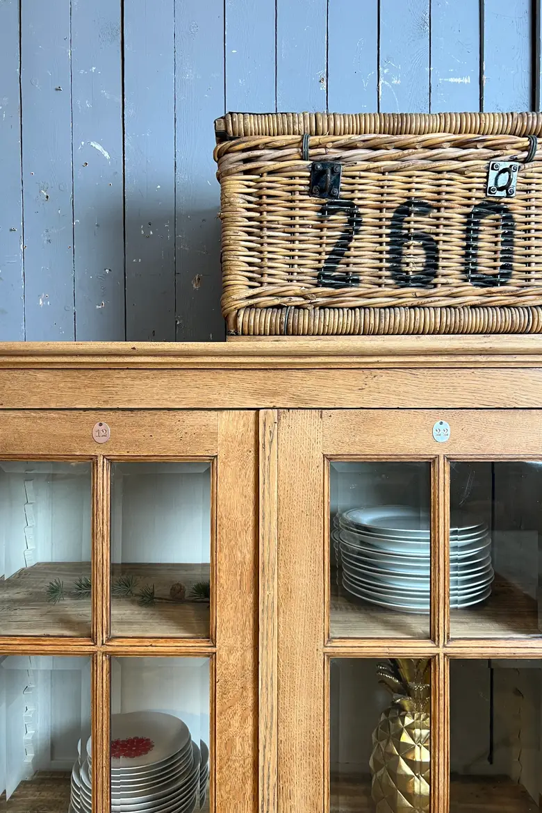 Vitrine en chêne