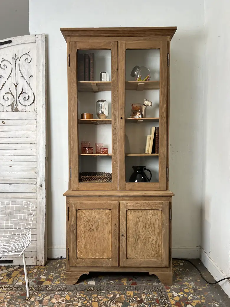 Vitrine en chêne