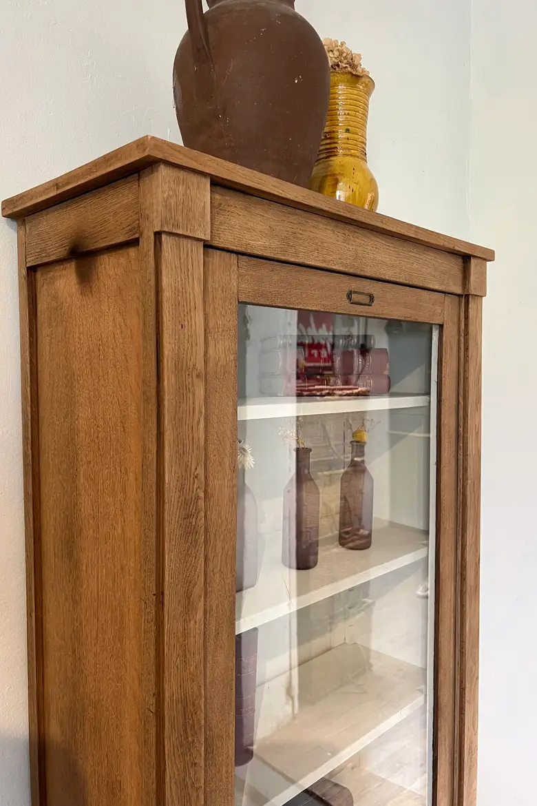 Vitrine en chêne Début XXème