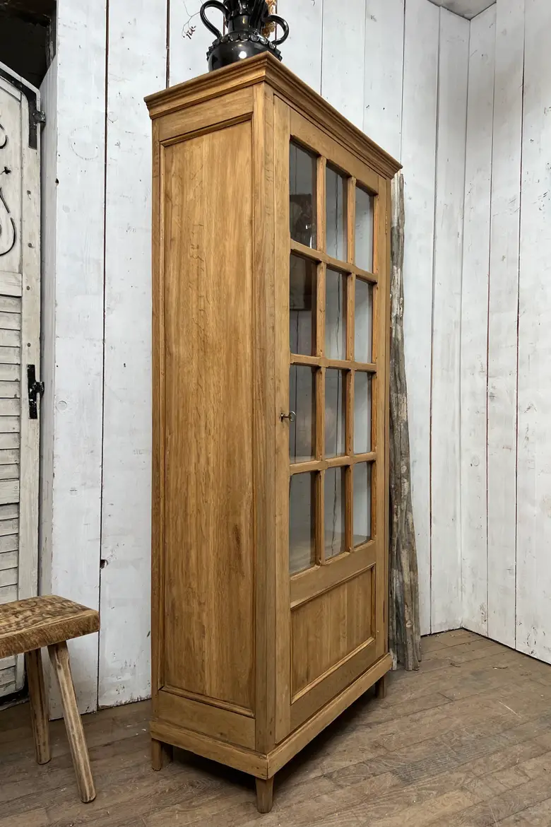 Vitrine en chêne massif – Années 50