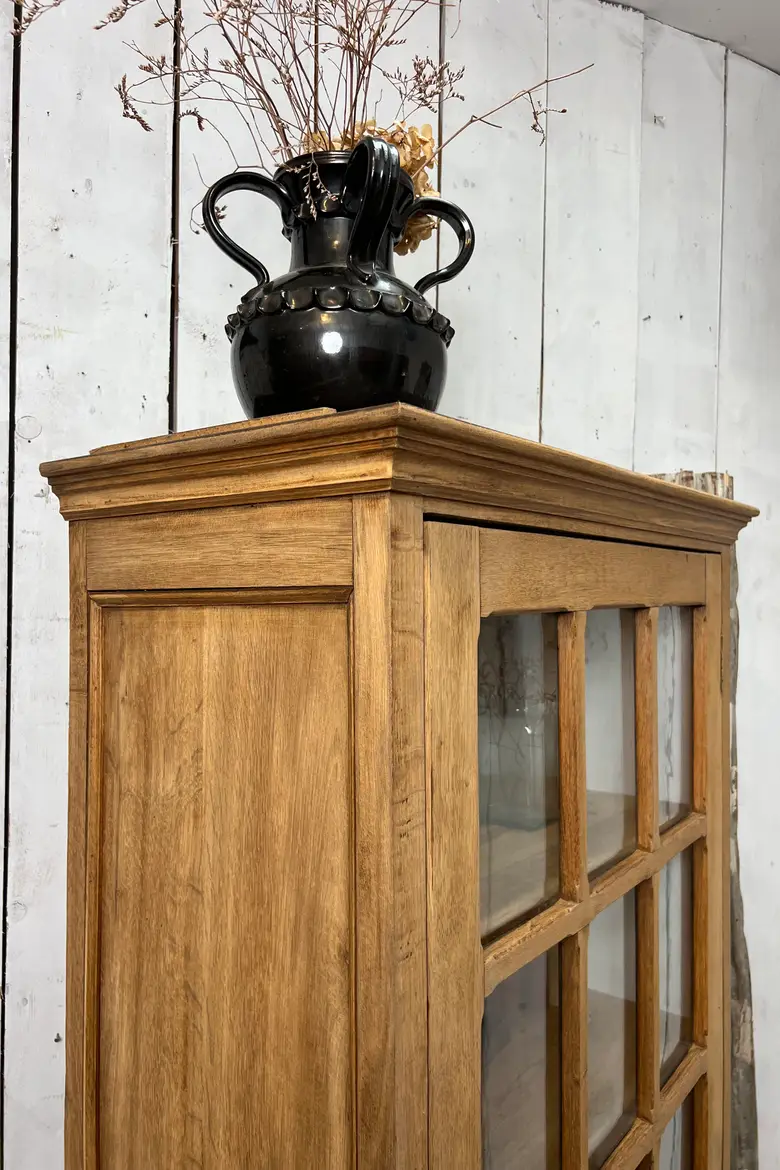 Vitrine en chêne massif – Années 50