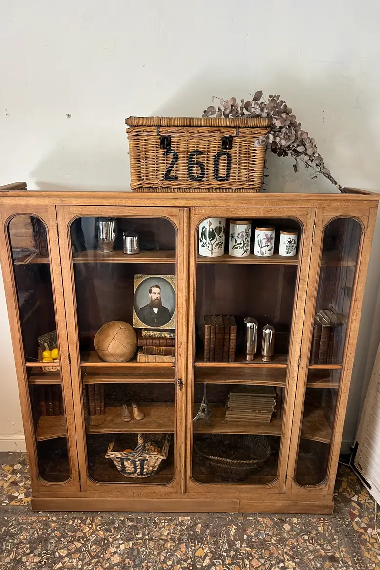 Vitrine en chêne XIXème