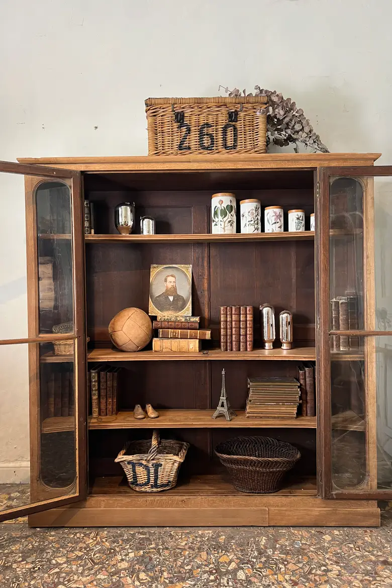 Vitrine en chêne XIXème