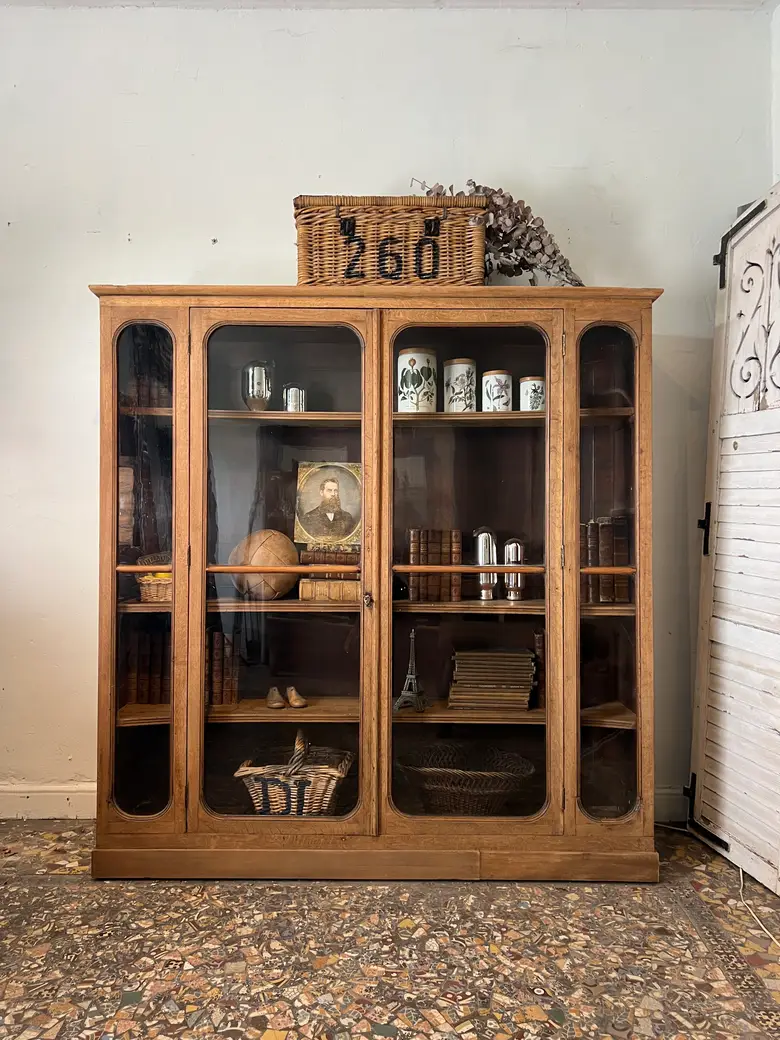 Vitrine en chêne XIXème